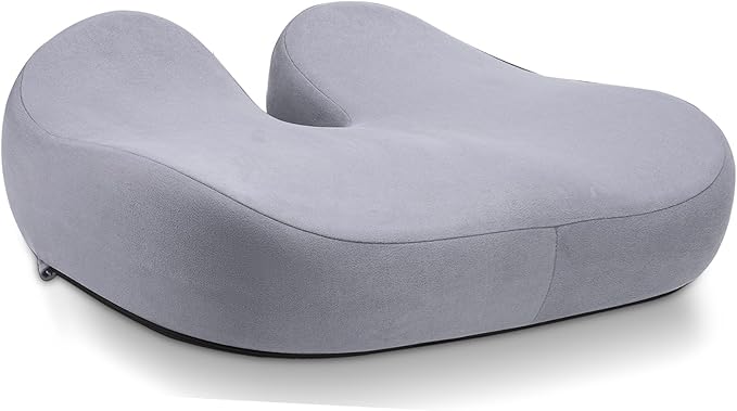 Seat Cushions for Office Chairs - Pressure Relief Seat Cushion - Car Seat Cushions for Pressure Relief, Tailbone Pain, Sciatica & Back Pain Relief for Office Chairs (Light Grey-U Shape)