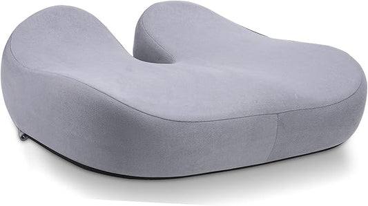 Seat Cushions for Office Chairs - Pressure Relief Seat Cushion - Car Seat Cushions for Pressure Relief, Tailbone Pain, Sciatica & Back Pain Relief for Office Chairs (Light Grey-U Shape)