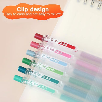 Morandi Journal Planner Pens Colorful 0.5mm Markers Fine Tip Drawing Pens Porous Fineliner Pen for Bullet Journaling Writing Note Taking Coloring Art Office School Supplies (6 Morandi colors)
