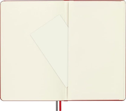 Moleskine Classic Expanded Notebook, Hard Cover, Large (5" x 8.25") Plain/Blank, Red, 400 Pages