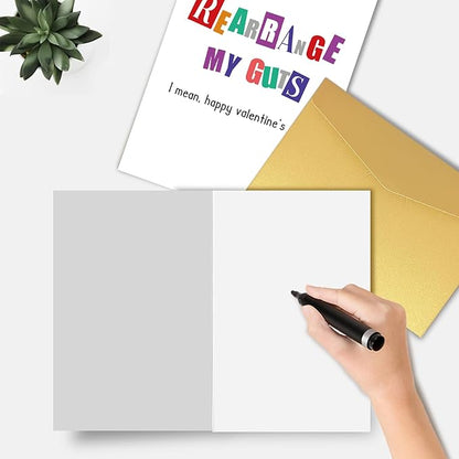 Dirty Valentine's Day Card for Him, Raunchy Valentines Day Card for Husband, Happy Valentines Day Card from Wife Husband