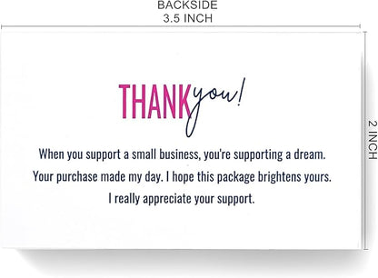 RXBC2011 Gratitude Glow Thank You Cards Hot Pink and Gold appreciation Pack of 100