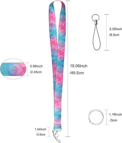 Yiflin Cute Neck Lanyard for Keys, Wallet, Id Card Holder, Cool Keychain Lanyard for Women, Men, Teacher