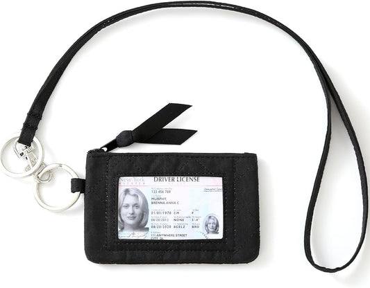 WONDERFUL FLOWER Lanyard Wallet, ID Holder, ID Wallet with Lanyard, Keychain Wallet for Women, Card Holder Wallet