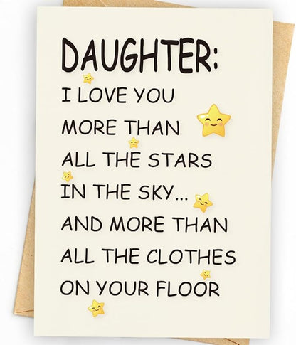 Birthday Card Daughter | Birthday Card for Daughter | Daughter Birthday Card | Daughter Birthday Card from Mom & Dad & Parents | Funny & Happy Birthday Card & Gifts for Adult Daughter