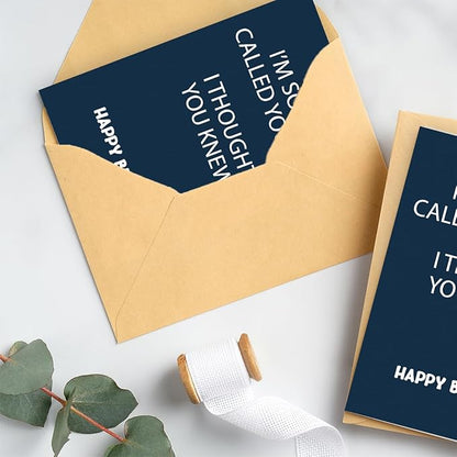 Birthday Cards for Men | Funny Birthday Cards for Men, Women, Dad, Mom, Brother, Sister, Friends, Family, and Anyone | Unique Birthday Decorations & Gifts | Happy Birthday Card