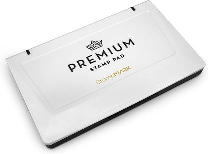 Premium Stamp Pad Large Size 3.5" x 6" - for Traditional Rubber Stamps - Felt Pad Crimson Red Color