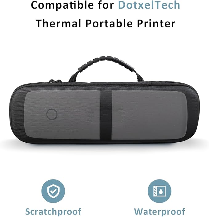DotexlTech Portable Carry Case, Compatible with DotexlTech, Phomemo, JADENS Portable Printer