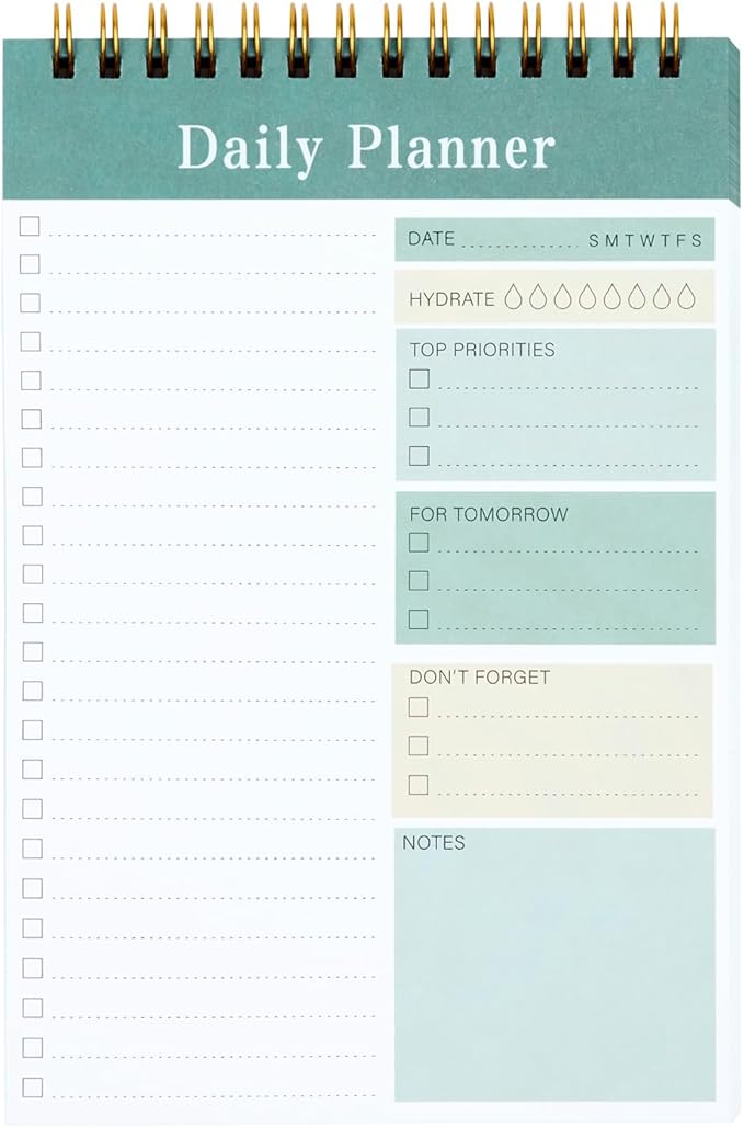 To Do List Notepad, 52 Sheets Undated Daily Planner 2024, 5.2"x7.8" To Do List Notebook, To Do List Planner for School/Office Supplies