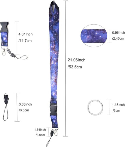 Yiflin Cute Neck Lanyard for Keys,Keychain,Wallet,ID Card Holder,with Quick Release Buckle