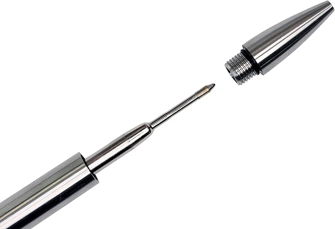 BASTION Pen Refill Ballpoint Blue | Replacement for All Bastion Bolt Action Pens | Standard Pen Ink Refills Cartridge (Blue 6 pc)