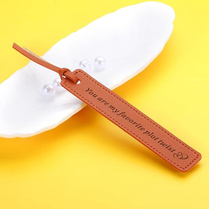 Wedding Bookmark Leather Gifts for Women Men 3rd Anniversary Bookmark Gifts for Him Her Wife Husband Birthday Gifts for Best Friend Bride Groom Women Book Marks for Booklover