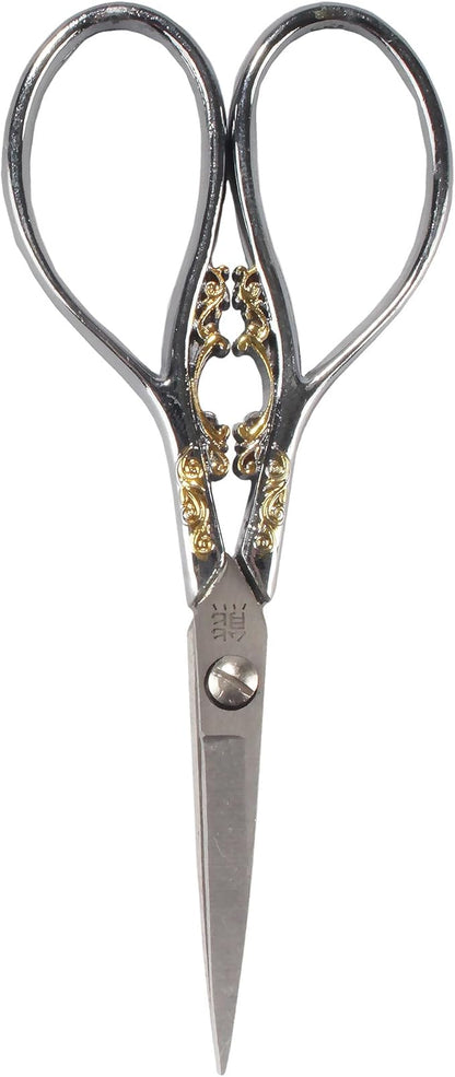 JubileeYarn Scrollwork Embroidery Craft Scissors - Silver - 1 Scissor