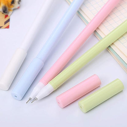 KRIZJUES 12 Pcs Fruit Cartoon Animal Pens, Kawaii School Supplies Pens Cute Gel Ink Pens Boys Girls Pens Suitable for Writing, Gifts for Children and Teachers, Black Refill 0.5mm