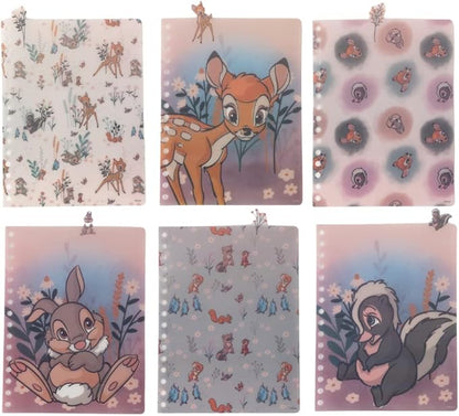 Innovative Designs Disney Bambi Tab Journal Notebook, Spiral Bound, 144 Lined Pages, 8 x 7