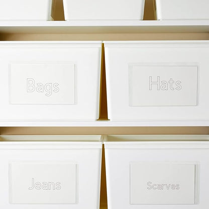 Juvale 30 Pieces Clear Adhesive Pockets for Planners and Binders, Peel and Stick Index Card and Photo Pockets, Office Notebook Folder Sleeves (4 Sizes)