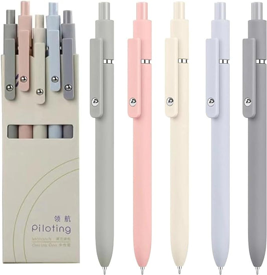 Nurse Pens, Easter Gifts for Women Coworker Doctor Nurses, Aesthetic Preppy Office Supplies, Office Desk Accessories Nursing School Essentials, Fine Point Pen for Journaling Note Taking(5 Pcs Morandi)