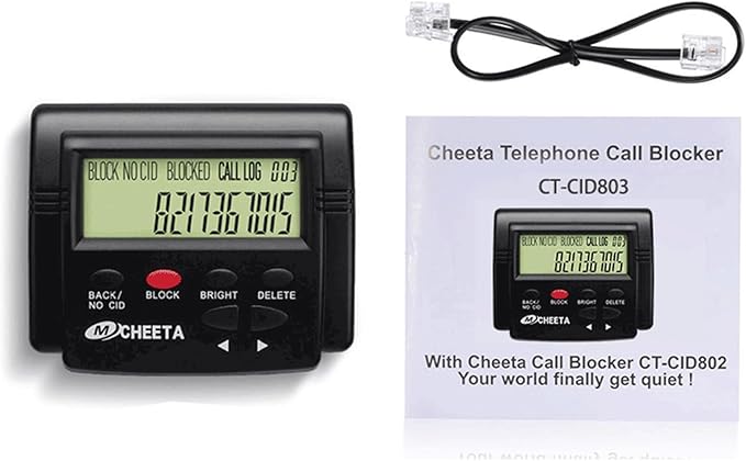 Call Blocker for Landline Phones Telephone 2000 Caller ID Box Blocking One Touch Number Block Device Block Unwanted Robocalls and Nuisance Calls