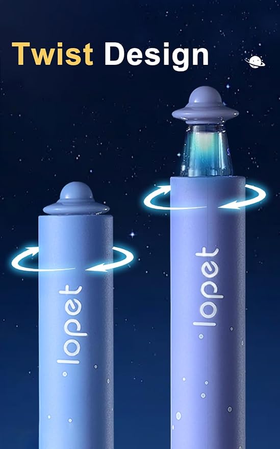 Creative Galaxy Pens Quick Dry Black Ink Fine Point Smooth Writing for Journaling Note Taking, Cute Office School Supplies Gifts for Women Men, Pack of 4pcs(Starry sky)