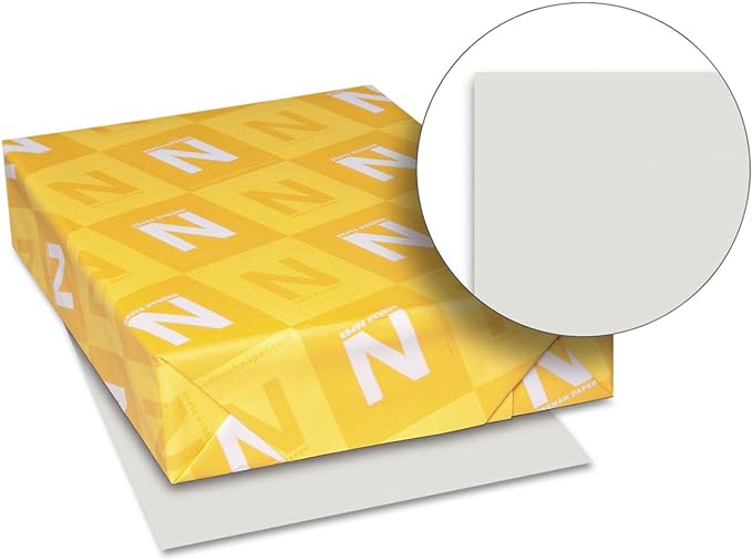 Neenah® Extra-Heavyweight Exact® Index Card Stock, 110 Lb., 8 1/2" x 11", Gray, Pack Of 250 Sheets