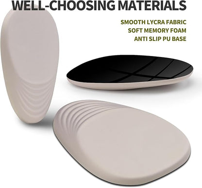 Hokafenle Ergonomic Mouse Pad Wrist Support, Terraced Slope Carpal Tunnel Wrist Pad for Mouse with Unibody Memory Foam, Wrist Rest Pain Relief Mousepad (Apricot, 11.8x7.9 in)