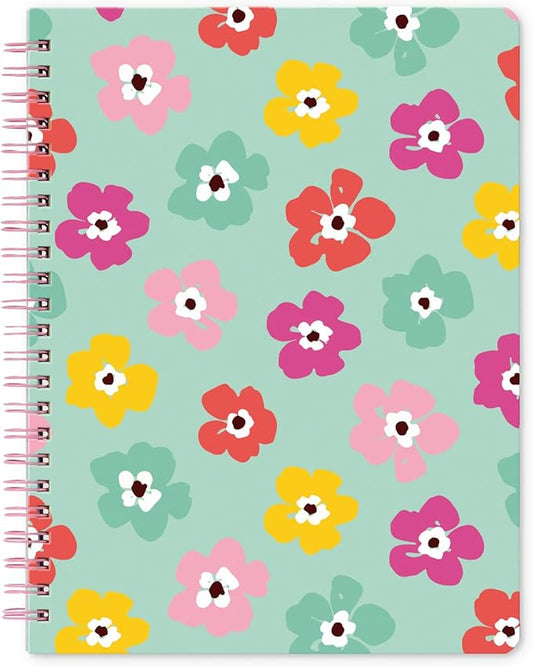Sweetzer & Orange S&O Cute Spiral Notebooks - College Ruled Spiral Notebook with Pockets - Hardcover Notebook for Women - Cute Notebooks for School & Journal - 80 Double-Sided Pages, 6.25" x 8.25”