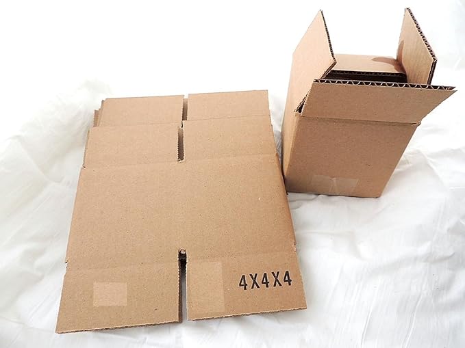 25 Pack Tailored Packaging Corrugated Shipping Boxes (4x4x4)