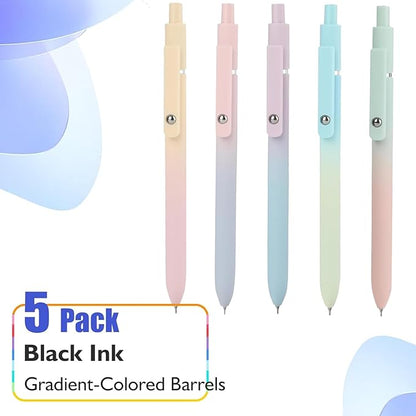 Teen Easter Basket Stuffers, Birthday Gifts for Women, Preppy Stuff, Teen Girl Gifts Trendy Stuff, Aesthetic Pens for Journaling, Cool Stuff, Gifts for 8 9 10 11 12 13 14 Year Old Girl(5 Pcs Gradient)