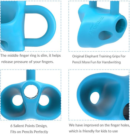 Firesara Training Grips, Original Breakthrough Assorted Writing Aid Grip Trainer Posture Correction Finger Grip for Kids Preschoolers Children Adults Special Needs for Lefties or Righties(4PCS)