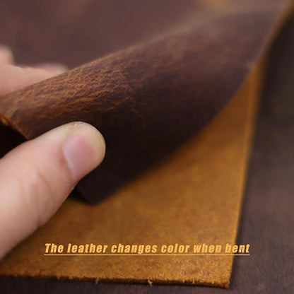 Leather Refillable Notebook,Vintage Leather Journal Diary Journal,7 x 5 IN A6 Binder Notebook (Dark Brown)