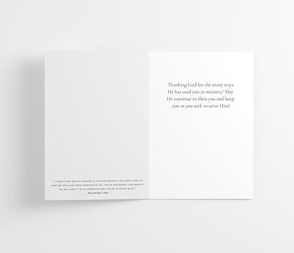 M Market On Mainstreet Christian Ordination Card w/Envelope, 5x7 inches, Made in the USA (Watercolor Ordination Anniversary, Single Card)