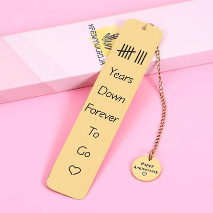 8th Anniversary Bronze Gifts for Him Her, Bronze Anniversary Wedding Gifts for Couple Husband Wife, 8 Year Anniversary Anniversary Bookmark, Bronze Gifts for 8th Gifts for Anniversary