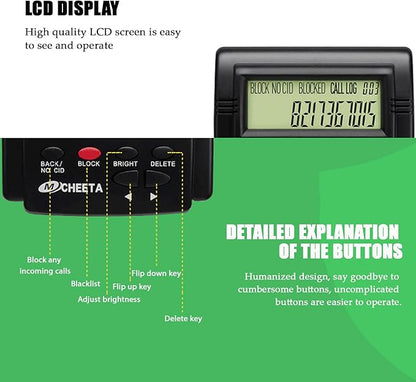 Call Blocker for Landline Phones,2000 Groups Large Capacity Prevent Harassment Caller ID Box,Home Phone Auto Call Block with LCD Display,Scam Call Blocker for Home Phones,for Answering Machine