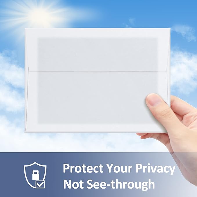 ValBox A9 Invitation Envelopes 250 Qty 5-3/4 x 8-3/4" White Envelopes Self Seal for Invitations, Photos, Wedding, Baby Shower Greeting Cards, Announcements - 5.75 x 8.75 Inches