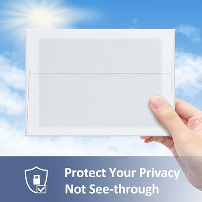 ValBox A4 Photo Envelopes 100 Qty 4 x 6 White Kraft Paper Envelopes Self Seal for 4x6 Cards, Photos, Weddings, Invitations, Baby Shower, 4.25 x 6.25 Inches (A4)