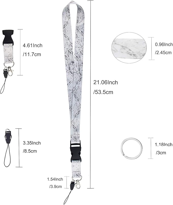 Yiflin Cute Neck Lanyard for Keys,Keychain,Wallet,ID Card Holder,with Quick Release Buckle