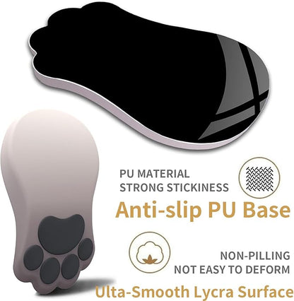 Ergonomic Mouse Pad with Wrist Rest,Cute Cat Paw Mousepad Wrist Support,Comfortable Massage Design Computer Pain Relief Mouse Pad with Non-Slip PU Base for Desk Laptop Gaming,Gradual Brown