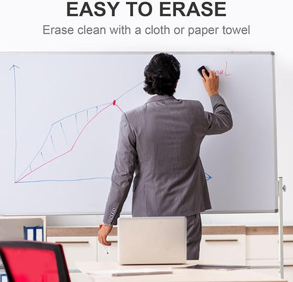 Dry Erase Markers, Chisel Tip Whiteboard Markers, Low Odor Thick Dry Markers, 36 Bulk 4 Assorted Color Markers for Kids/Teachers