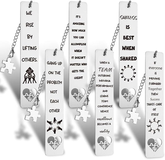 THRXOBN Inspirational Bookmarks Gifts for Employees,Coworker,Team Gifts for Employees, Coworker, Inspirational Office Gift for Co-Worker, Employee, Reading Gift for Employee,WB103