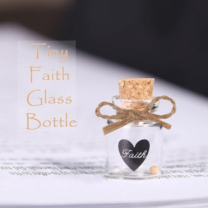 Bulk 10 Have a Little Faith Card Christian Gifts for Women, School Church Wedding Baptism Unique Christian Religious Inspirational Gifts for Women Men (5ml-10pcs)