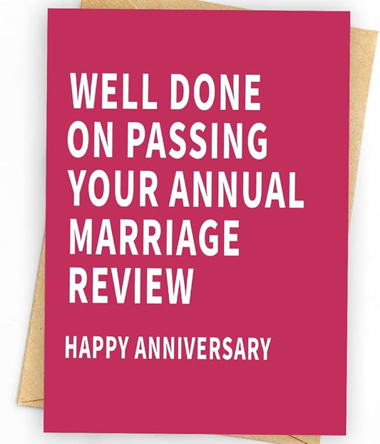 Anniversary Card to Husband | Funny Anniversary Card & Gifts for Women, Men, Husband, Wife, Him, and Her | Happy