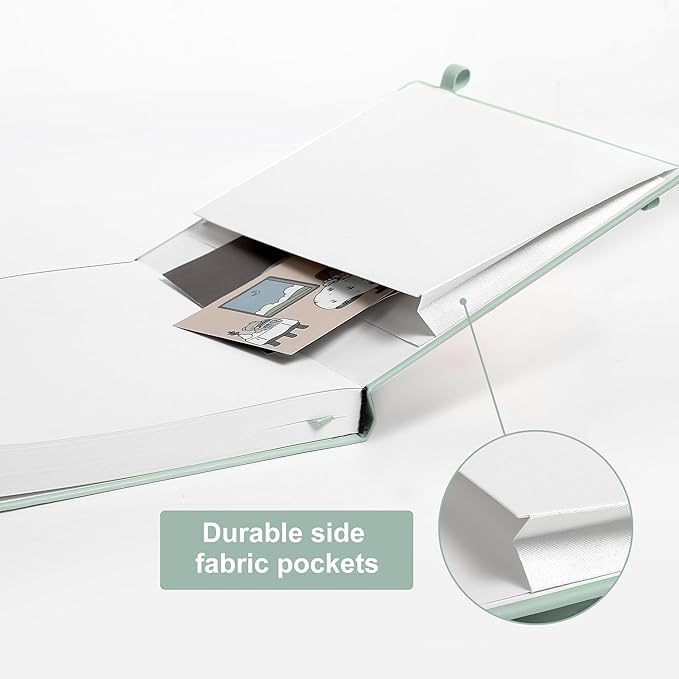 CAGIE Lined Journal Notebook, 320 Pages College Ruled Notebook, 100 Gsm Paper Thick Journal, B5 Hardcover Leather Journals for Writing Women Men, 7.6x10In, Green