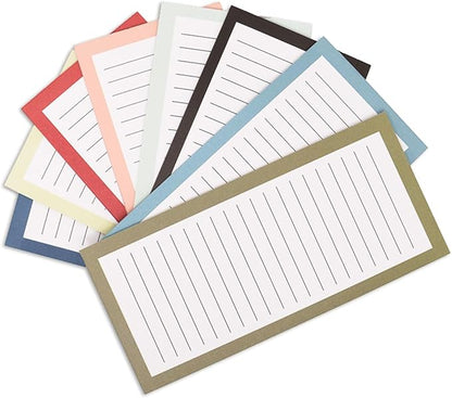 8 Magnetic Notepads – Notepads for Grocery List, Shopping List, To-Do List, Reminders -Strong Magnetic Back- Memo Notepad with Solid Pattern Designs | 25 Sheets per Pad 7.5 x 3.5 inch (8 Pack)