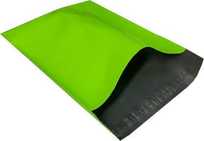Colored Poly Mailers Pack of: Be creative with your packaging with Colored mailers (Green, 12" x 15.5" pack of 250)
