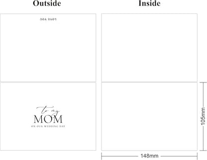 LADY&HOME To My Mom on My Wedding Day Card