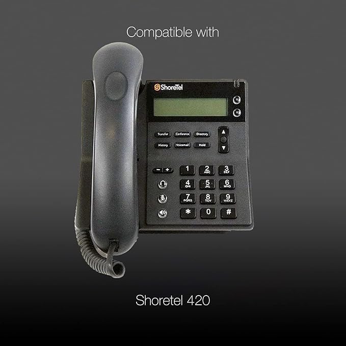 Global Teck U10p Plantronics - Poly Type Headset Telephone Cord Compatible with Mitel, Aastra, Polycom, Nortel, Meridian Landline Phones - For Plantronics H and HW series Corded Headsets and EncorePro