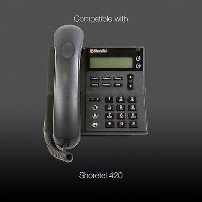 Global Teck U10p Plantronics - Poly Type Headset Telephone Cord Compatible with Mitel, Aastra, Polycom, Nortel, Meridian Landline Phones - For Plantronics H and HW series Corded Headsets and EncorePro