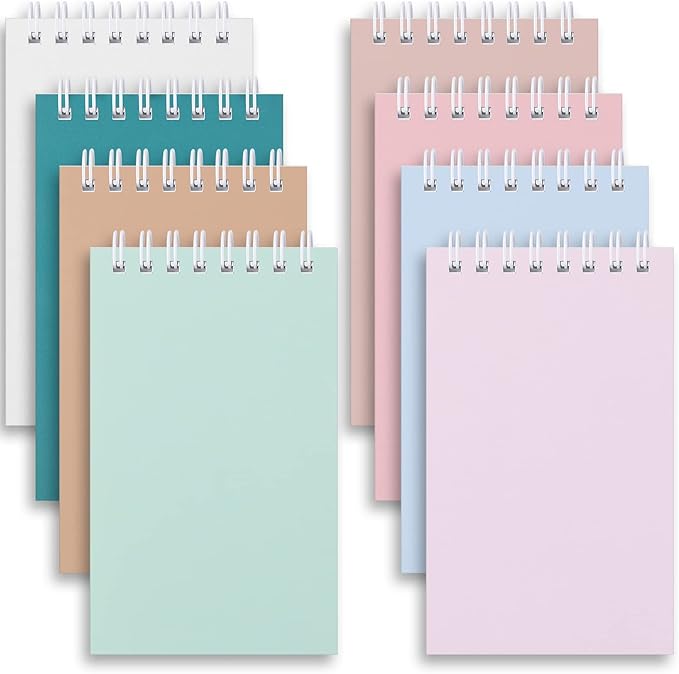 Ddaowanx Small Notebooks,3x5 Pocket Spiral Notepads With Lined Pages - The Perfect Little Mini Notebook to Stay Organized and Boost Productivity at Work or School (8, Cute Colors)