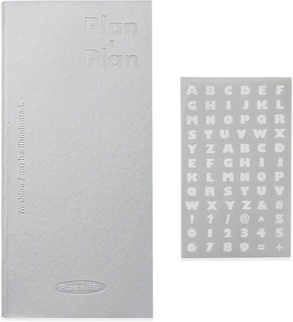 Soft Leather Pocket Notebook - 3.5" x 7.3" - to Do List Daily Planner with 160 Pages & Stickers - Ideal for Daily Plans, School, and Office Supplies (Grey)