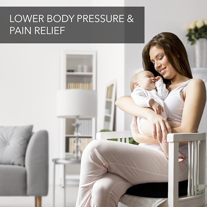 Everlasting Comfort Donut Pillow for Hemorrhoids, Tailbone Pain Relief Cushion - 2-in-1 Hemorrhoid Pillow & Seat Cushion - Memory Foam Donut Pillow for Tailbone Pain - Butt Pillow & Butt Cushion